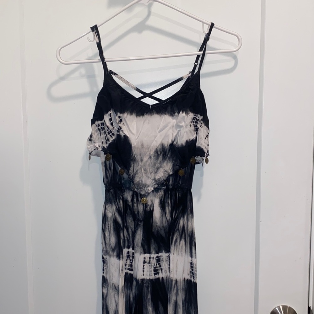 tie dye maxi dress